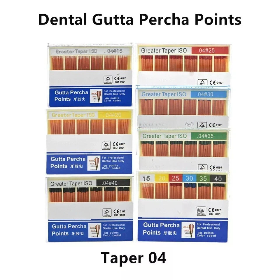 Dental Endo Root Canal Gutta Percha Point Taper Professional 0.02/0.04/0.06