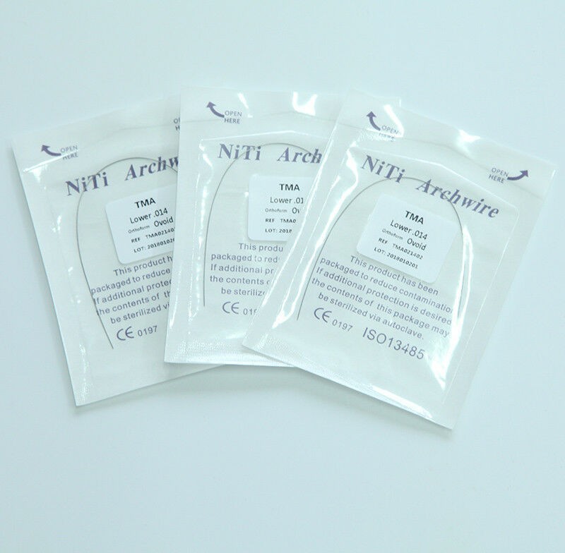 Dental Orthodontic Ti-Mo Alloy TMA Beta Arch Wire Titanium Molybdenum Rectangula
