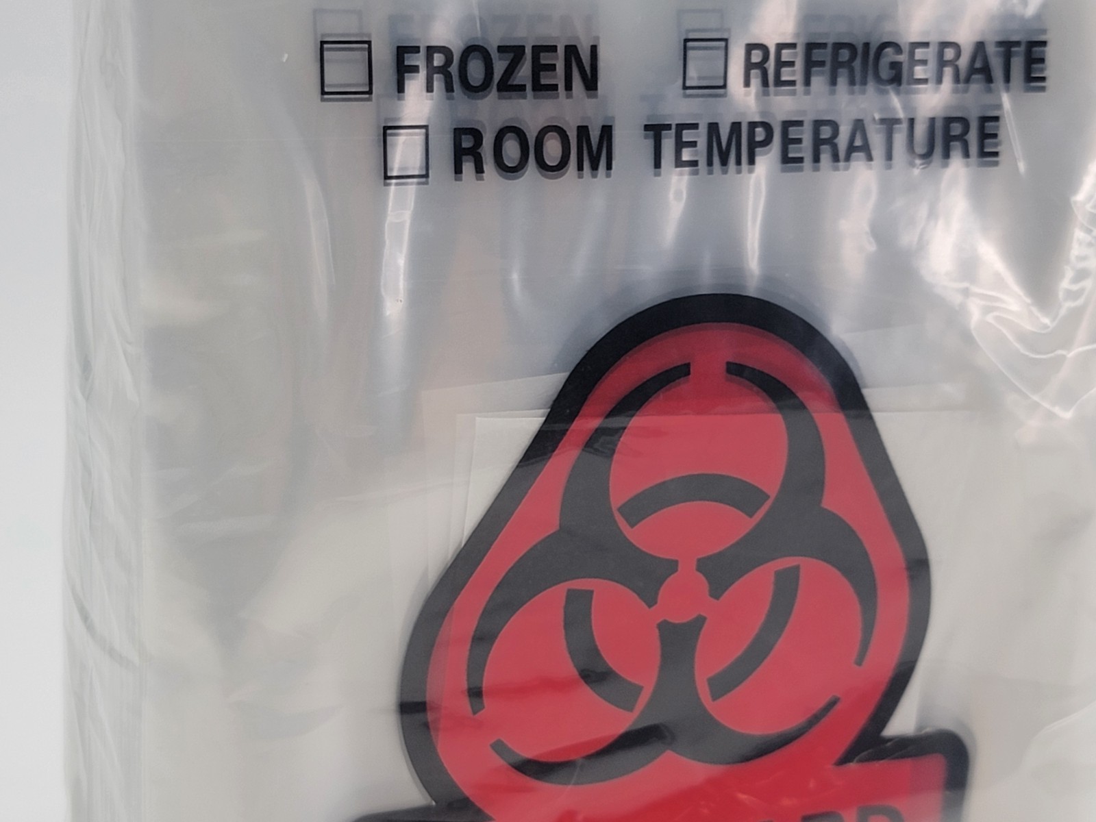 500/Case Fisherbrand 6×9 Biohazard Specimen Transport Bags Light Duty 01-800-05