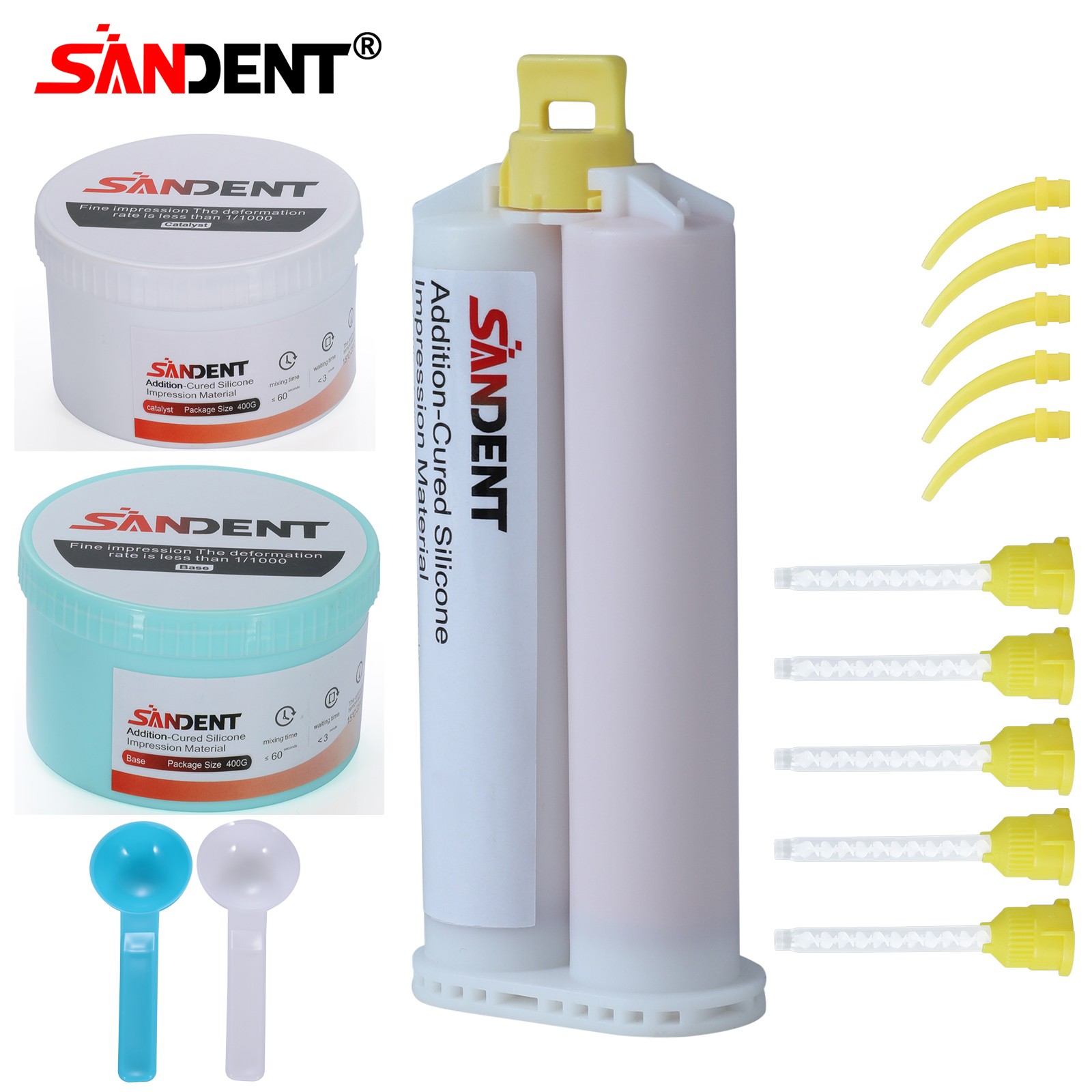 Dental VPS Impression Material Light/Heavy Body Fast Set SANDENT