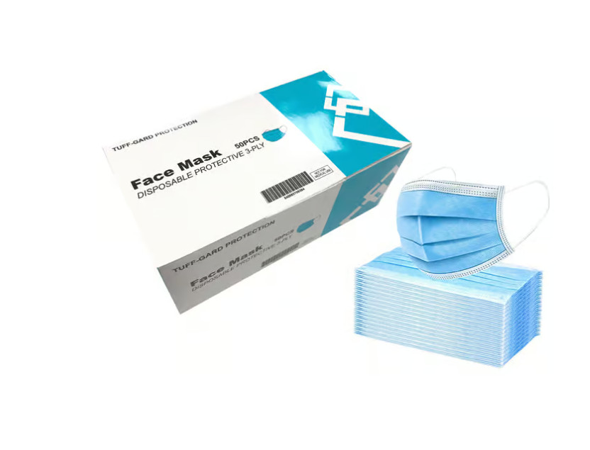 100 PCS Disposable Face Mask Non Medical Surgical 3 Ply Ear loop Blue Masks