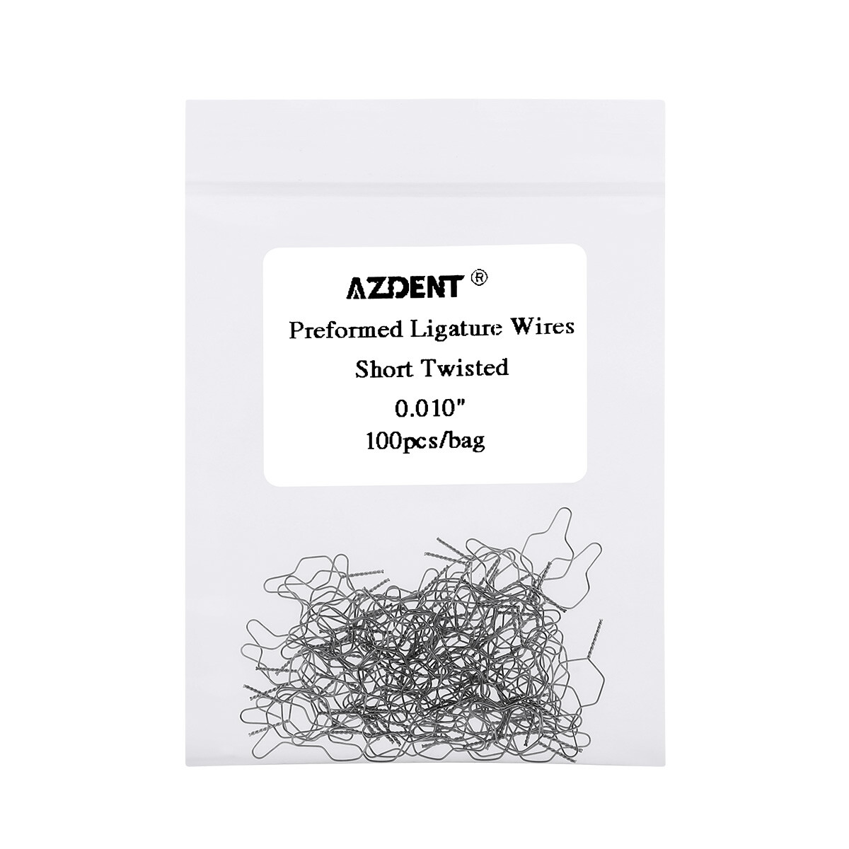 AZDENT Dental Ortho Wire Preformed/Kobayashi Ligature Wire Ties Long/Short Twist