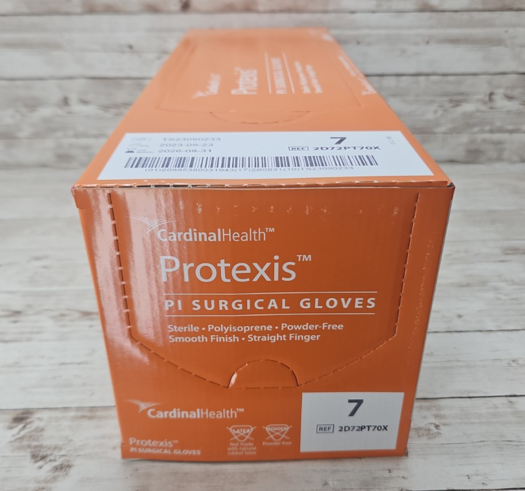 Protexis PI Surgical Gloves Cardinal Health *1 CASE 200 Pair* Size 7 *Exp: 8-26*