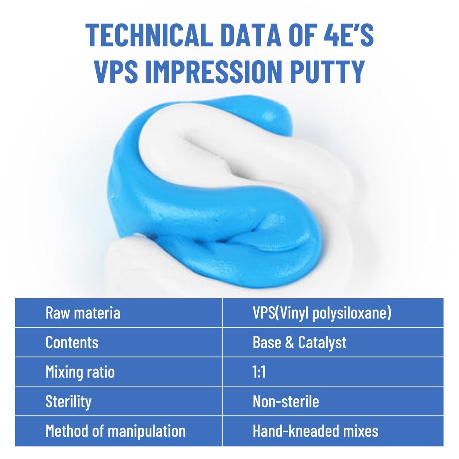 Dental Putty Fast Set PVS VPS Dental Impression Material Light & Heavy Body Fast