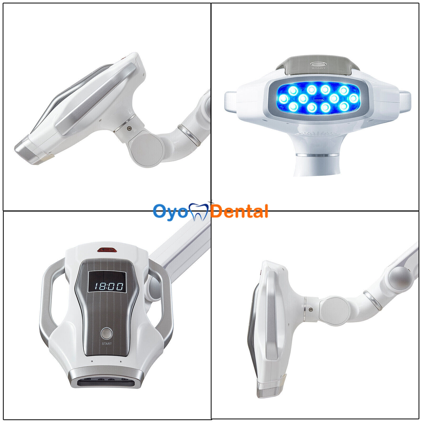 60W Mobile Professional Dental Teeth Oral Whitening Lamp with 12 LEDs Bleaching