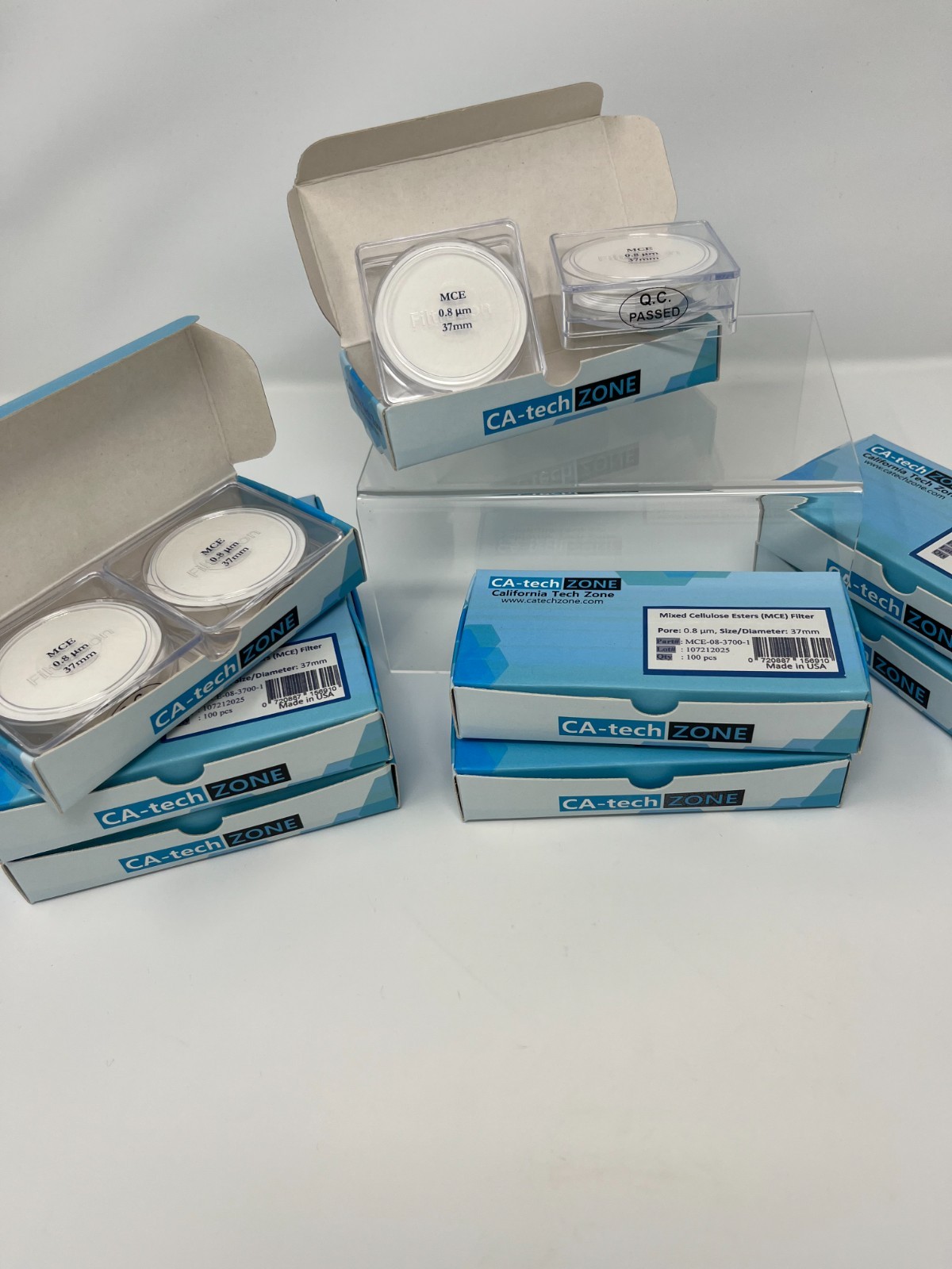 Mixed Cellulose Esters (MCE) Membrane Filter (0.8μm)37 mm (non-Sterile) (100/pk)