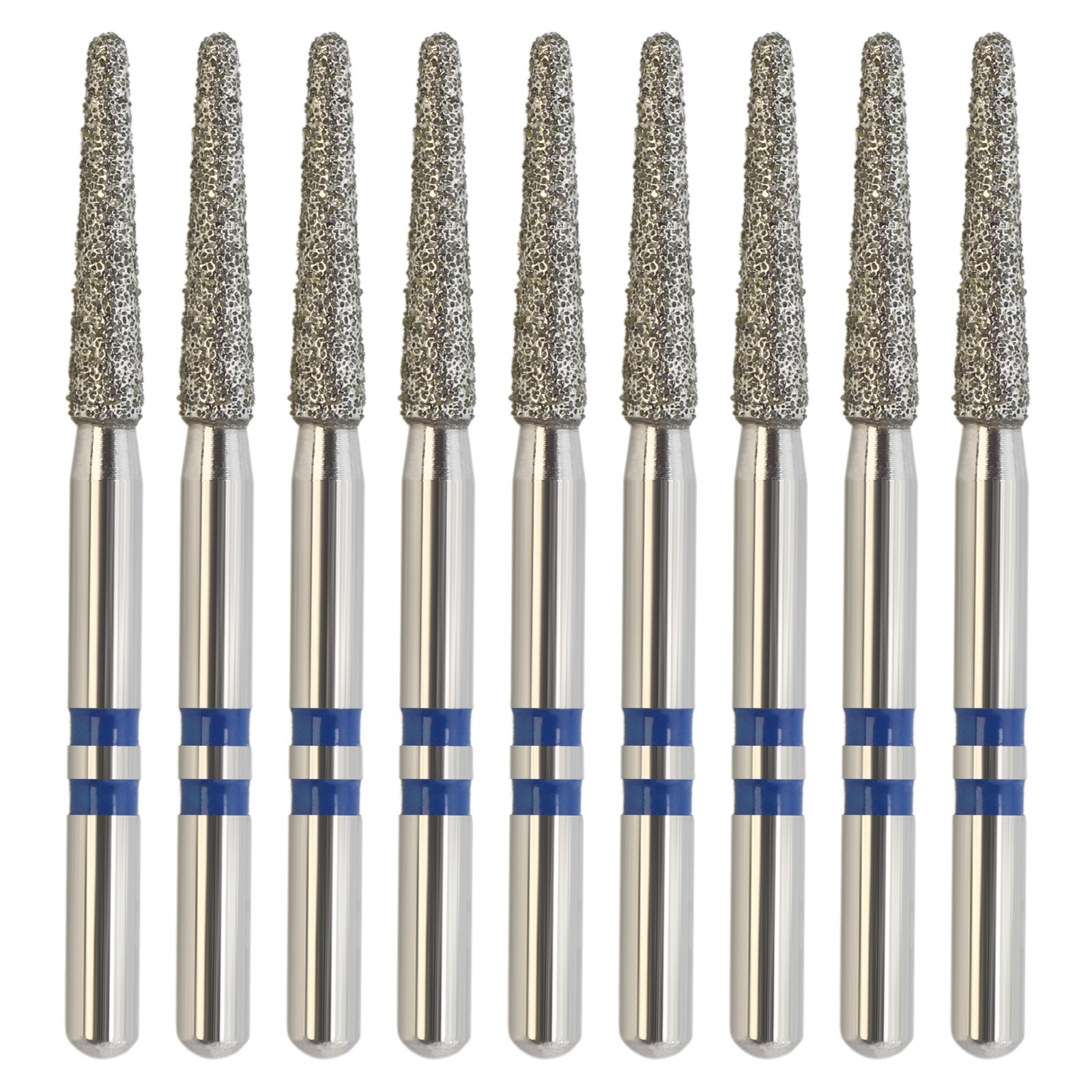 Dental Zirconia Diamond Burs FG Round End Taper Z850 856 Medium Fine High Speed