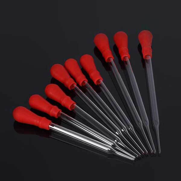 Wholesale 90mm-200mm Transfer Pipettes Glass Dropper w/ Rubber Head Glassware