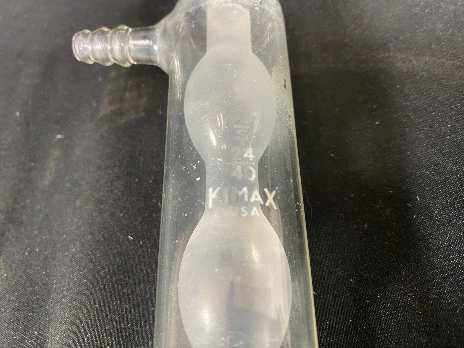 KIMAX Glass 24/40 6-Bulb 300mm Jacket 450mm OAL Allihn Condenser 431000 #2