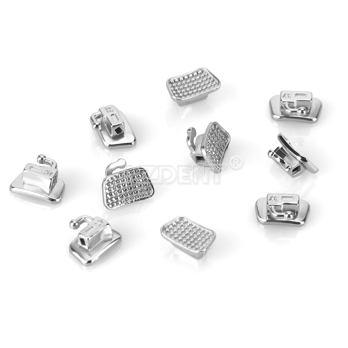 50 Sets Dental Ortho Tubo bucal monobloque Unión del segundo molar MBT/Roth 022