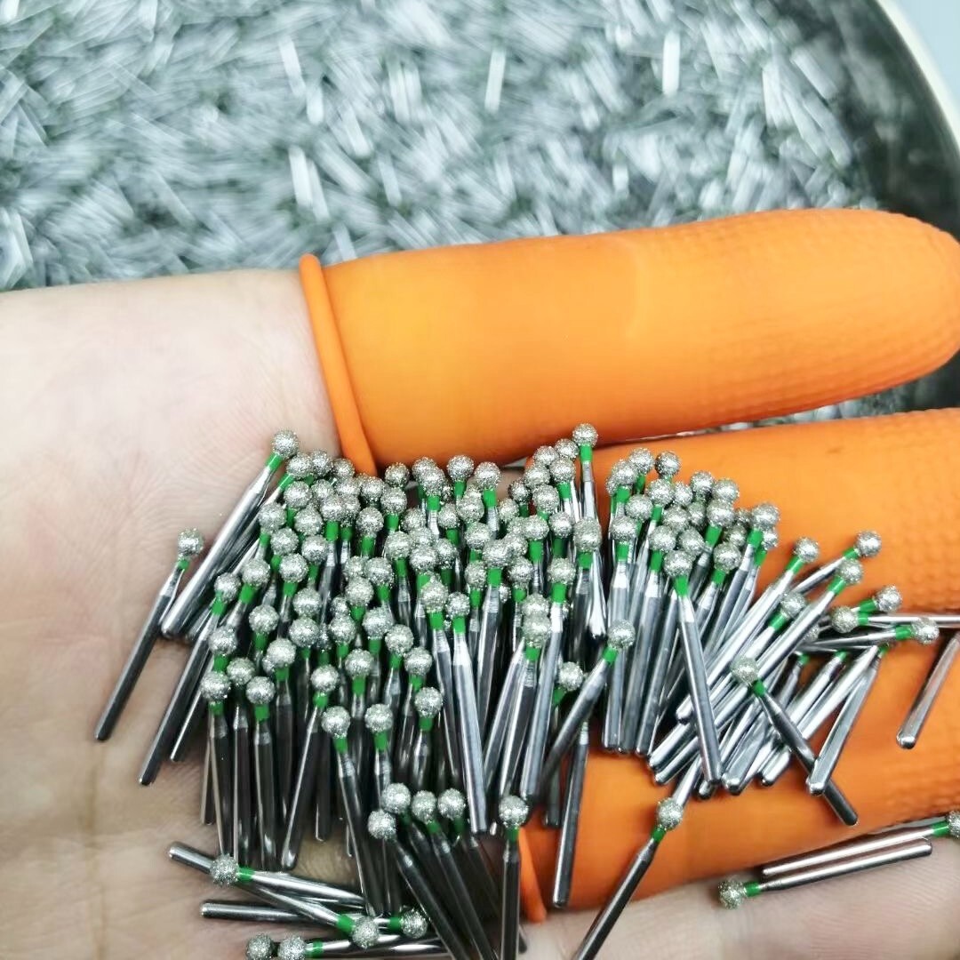 1000 PCS FG Dental Diamond Burs BR-31C Large Ball Round Type Green Coarse Grit