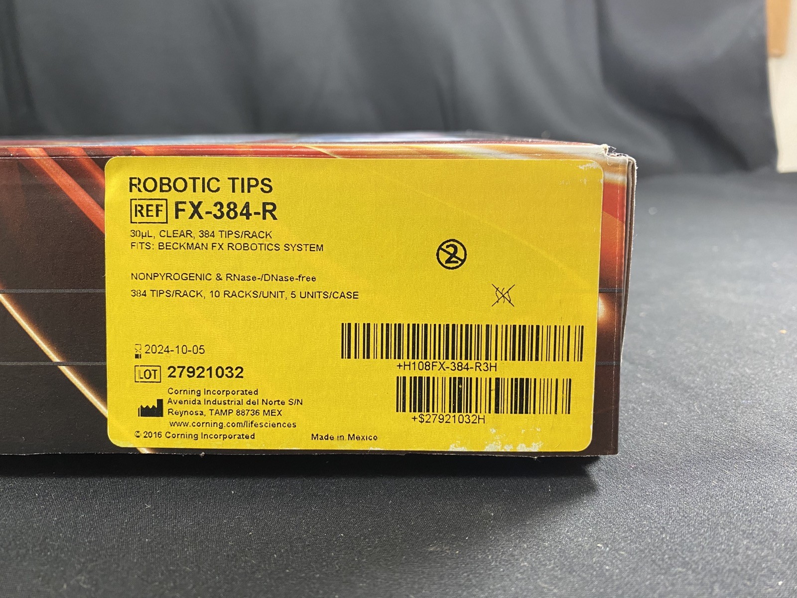 AXYGEN 30µL Robotic Pipette Tips for Beckman Biomek FX-384-R (3,840/cs)