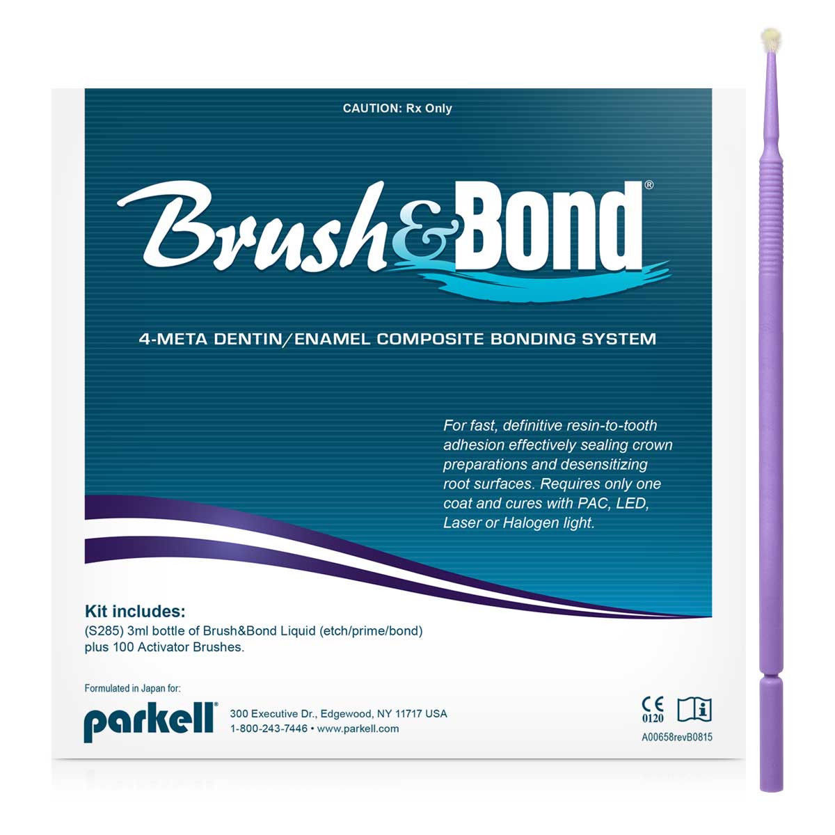 Parkell Brush & Bond Complete Kit Self-Etching Dentin Enamel Composite Ref# S284