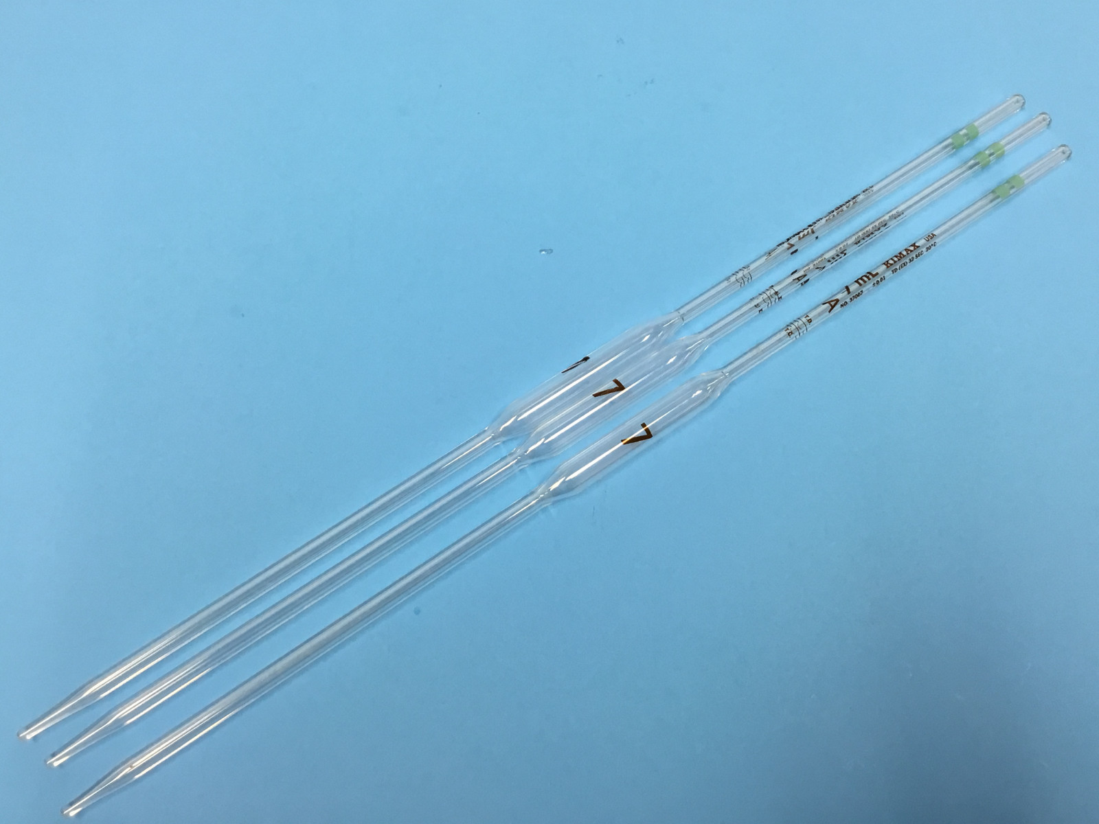 Kimax – No.37007 – 7mL Volumetric Pipet – Class A – Lot of Two (3)