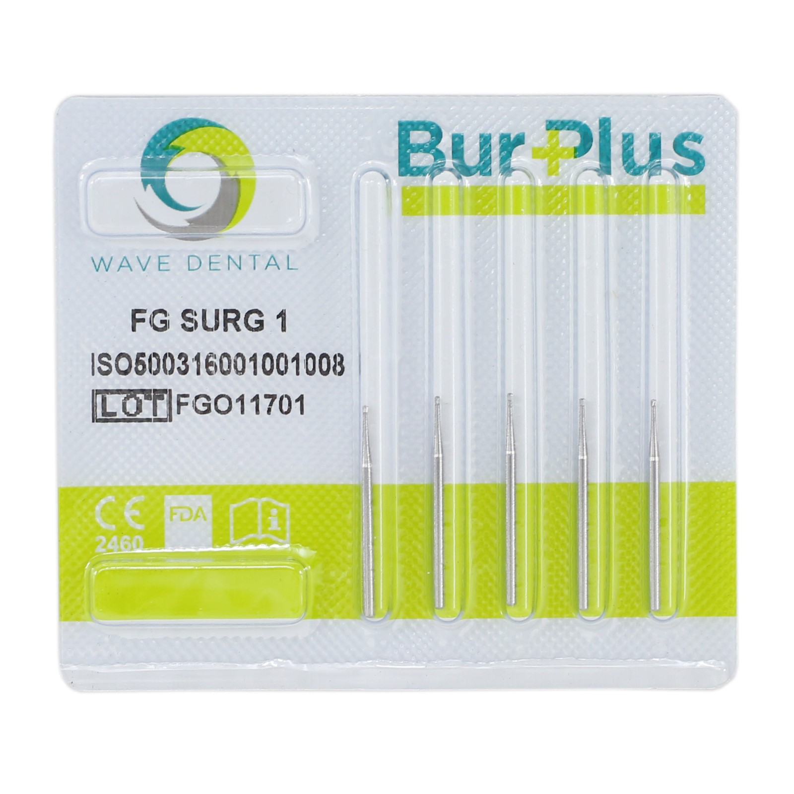 Wave Dental Surgical Round Burs Long Shank High Speed Bur Carbide FG SURG 2 4 6