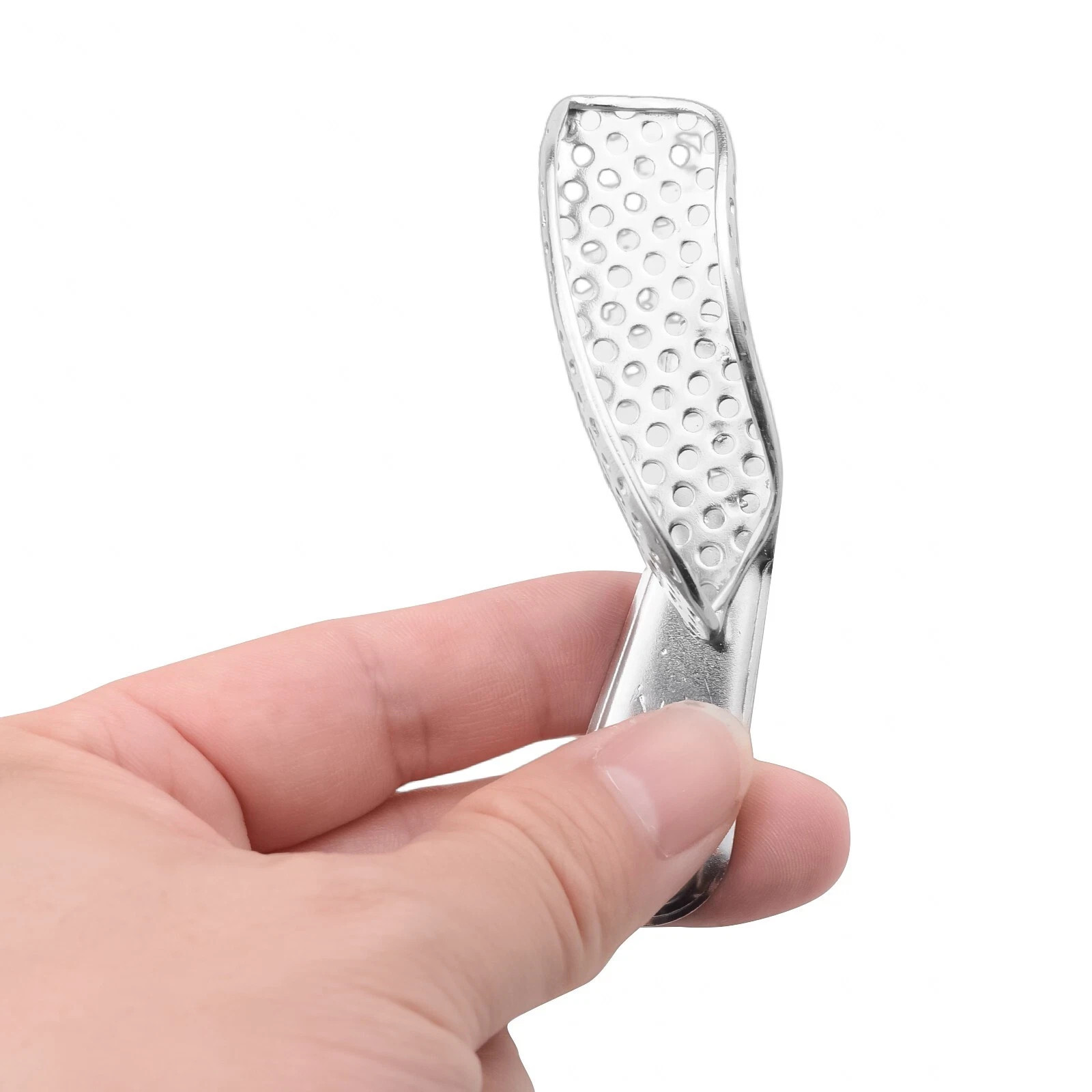 Dental Stainless Steel Metal Impression Trays Partial Set Perforated Quadrant