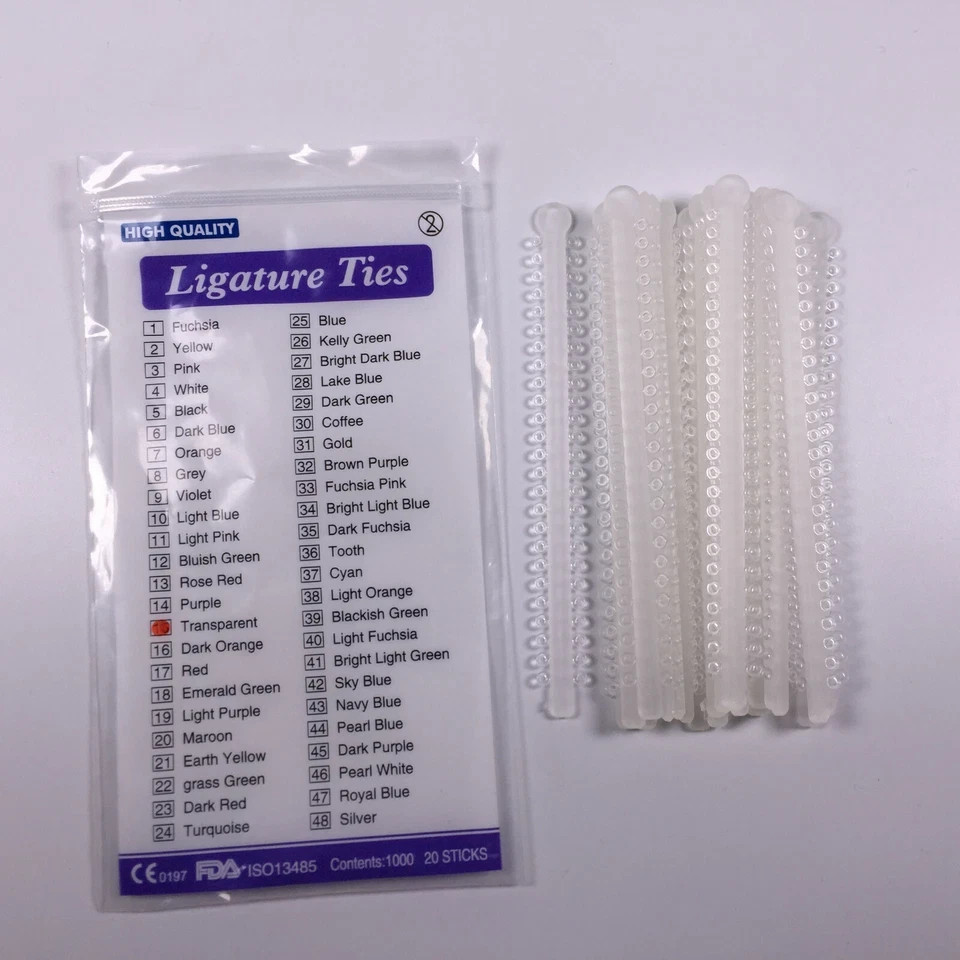 1000pcs Dental Orthodontic Elastic Ligature Tie Ligadura Ortodoncia Rubber Brace