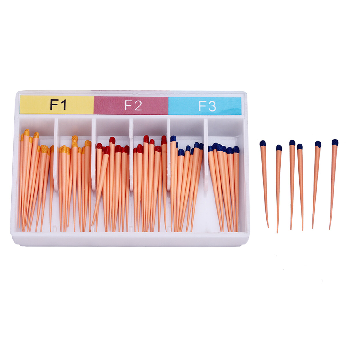 AZDENT Dental Endodontic Gutta Percha Point Taper 0.02/0.04/0.06 15-40#/F1,F2,F3
