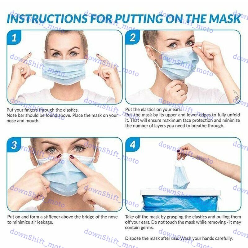 New Disposable 100 PCS Face Mask- Non Medical Mouth Nose Earloop Coverings PINK