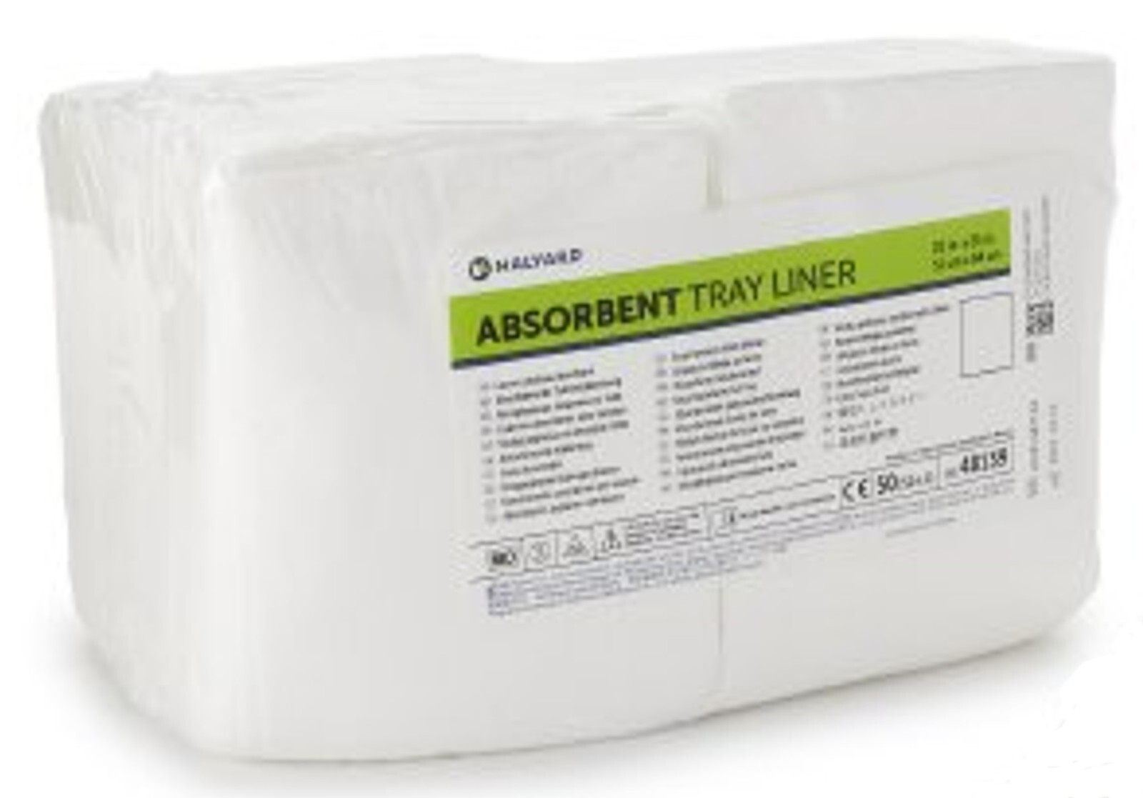 *2-Packs* Halyard Absorbent Disposable Tray Liner 20″ x 25″ White 48139