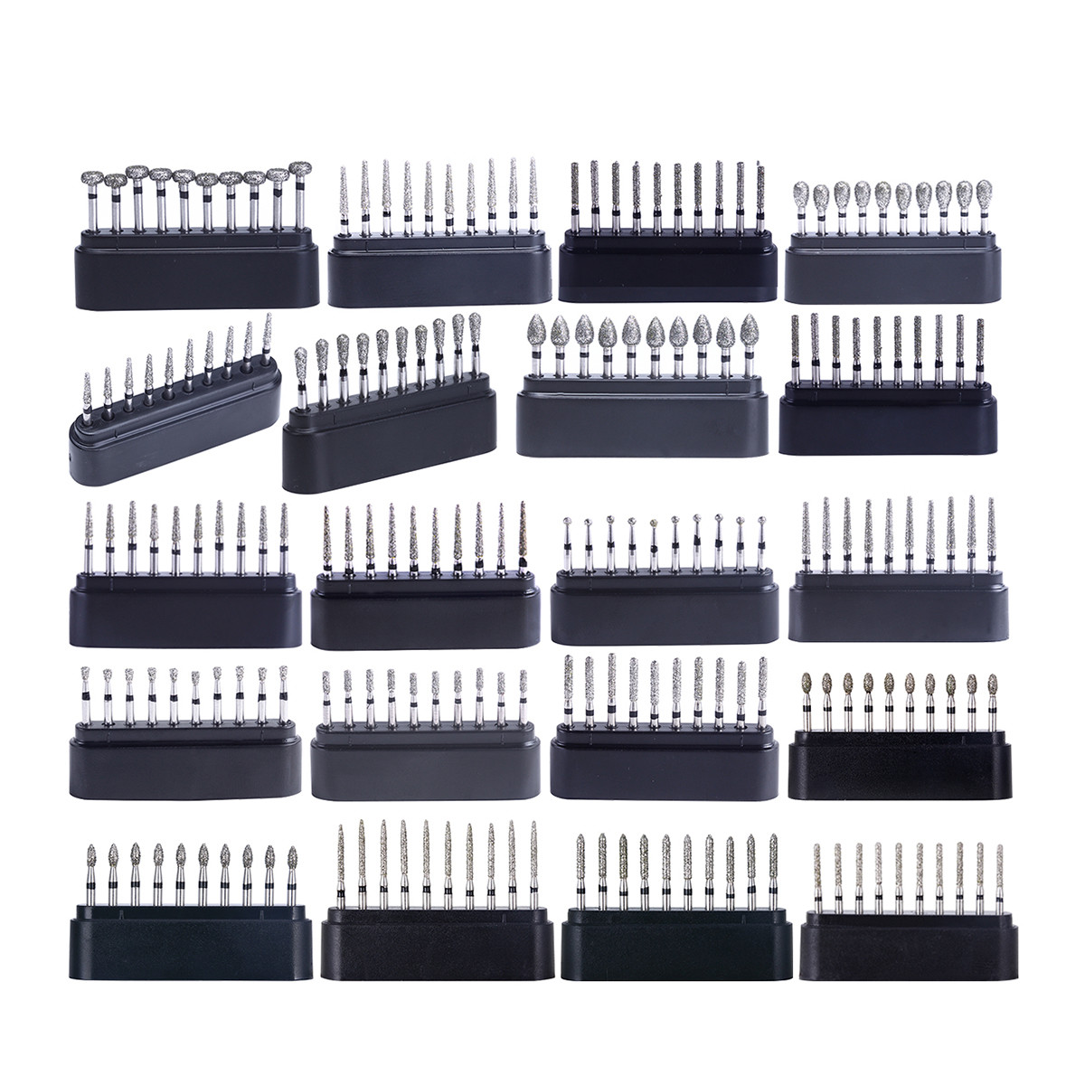 AZDENT Dental Super Coarse Diamond Burs FG Drills for High Speed Handpiece