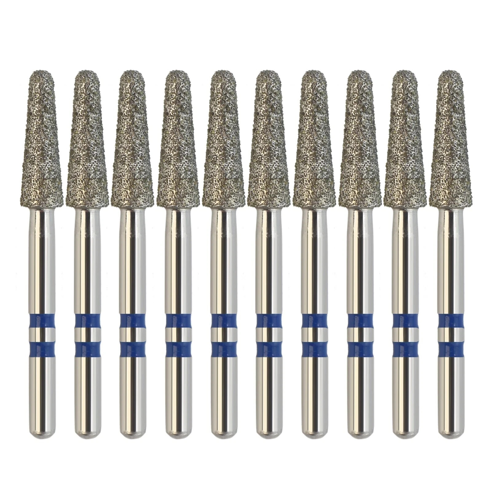 Zirconia Adjustment Multi-Use Diamond Burs Z856/025M Round End Taper Medium Grit