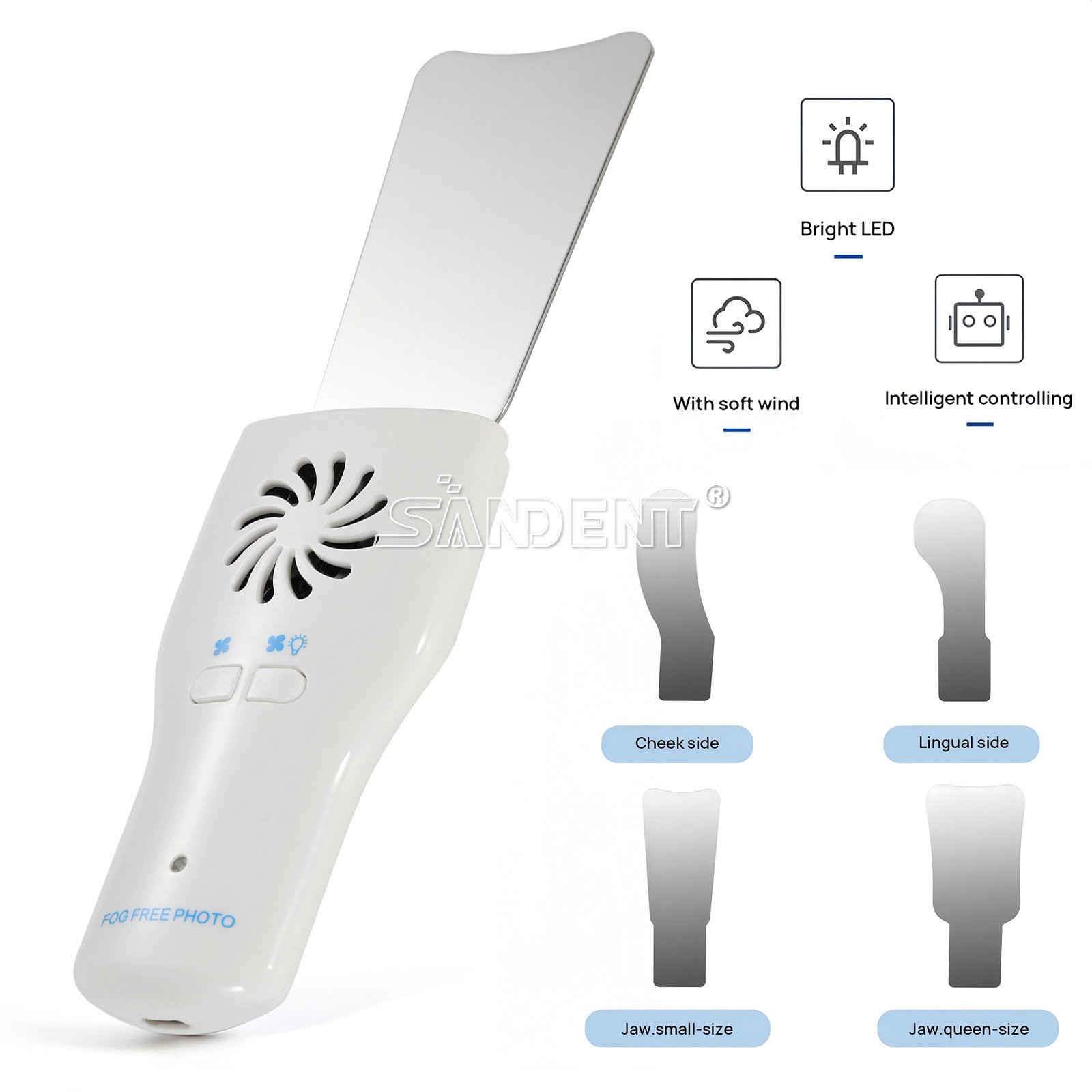 Dental OrthoOcclusal Mirror Fog Free LED Intra Oral Photography Mirror Anti-Fog
