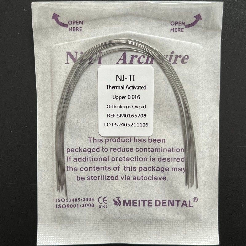 10 Packs Dental Orthodontic Thermal Activated Niti Round Arch Wires Ovoid Form