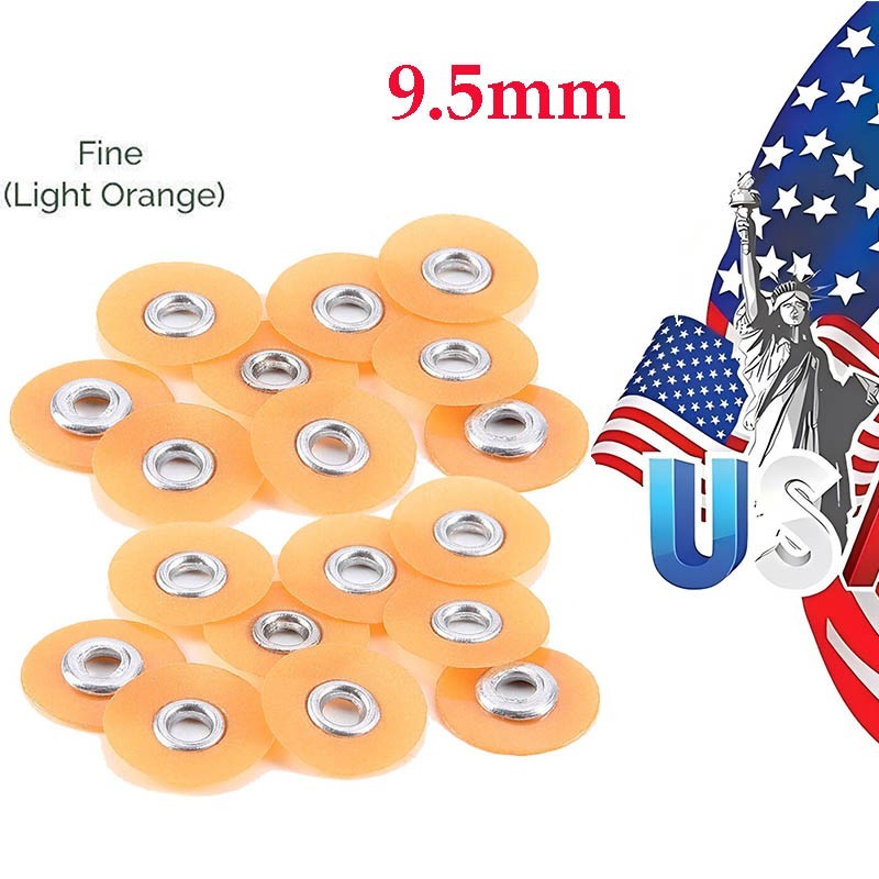 5Packs Dental SOFLEX Composite Finishing Polishing Discs 9.5mm Fine 50pcs/pack