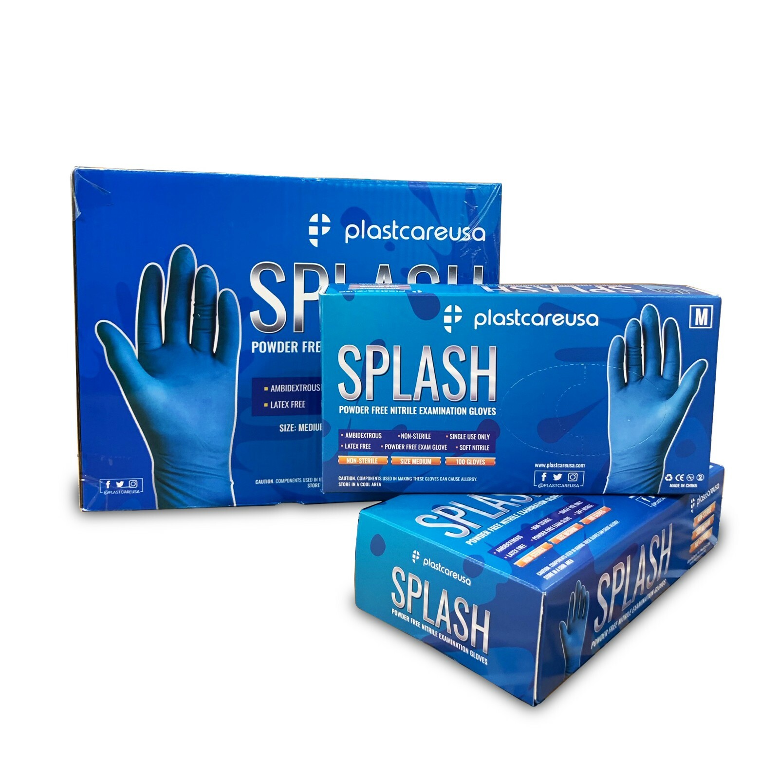 100 XS Extra Small Nitrile Exam Disposable Gloves, Latex & Powder Free, Blue