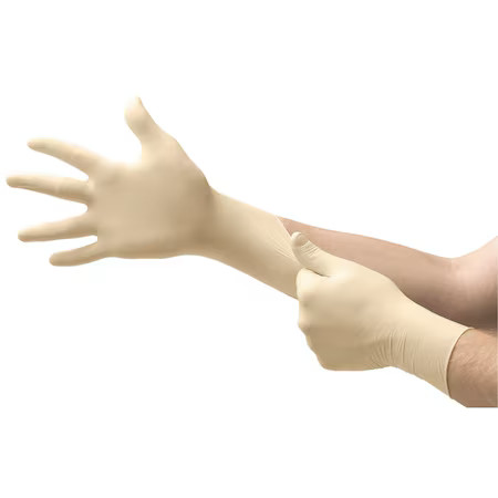 Ansell Mf-300 Microflex Mf-300 Exam Gloves, 6.3 Mil, Natural Rubber Latex,