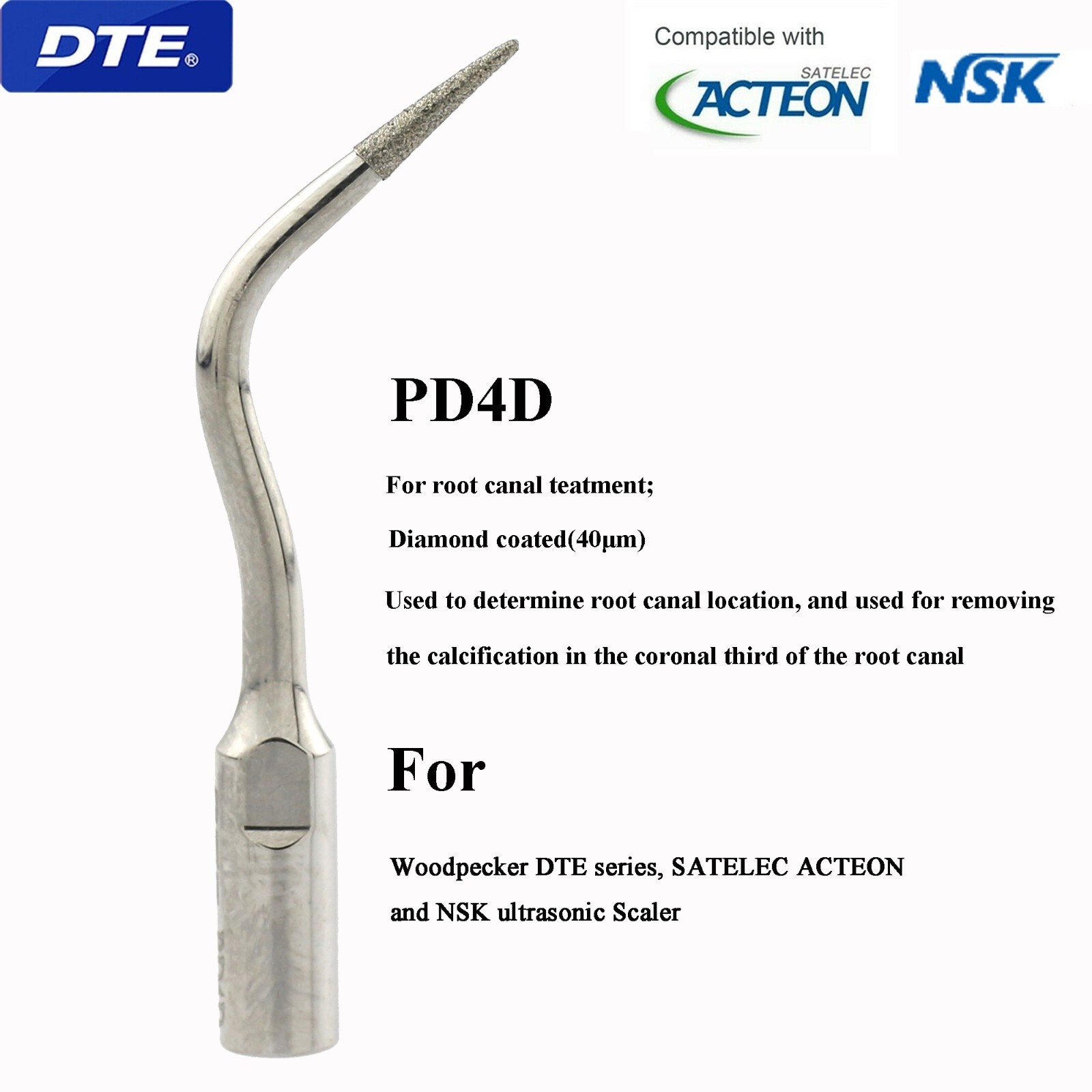 Woodpecker Dental Ultrasonic Piezo Scaler Tips Endo Perio DTE SATELEC NSK EMS