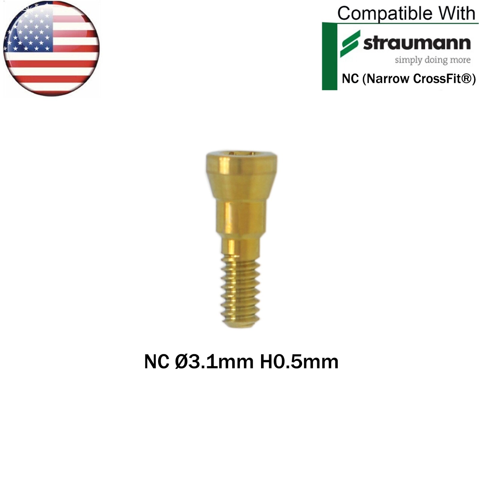 US Dental Straumann NC/RC Healing Abutments Conical Closure Cap Fit ITI BL/BLT