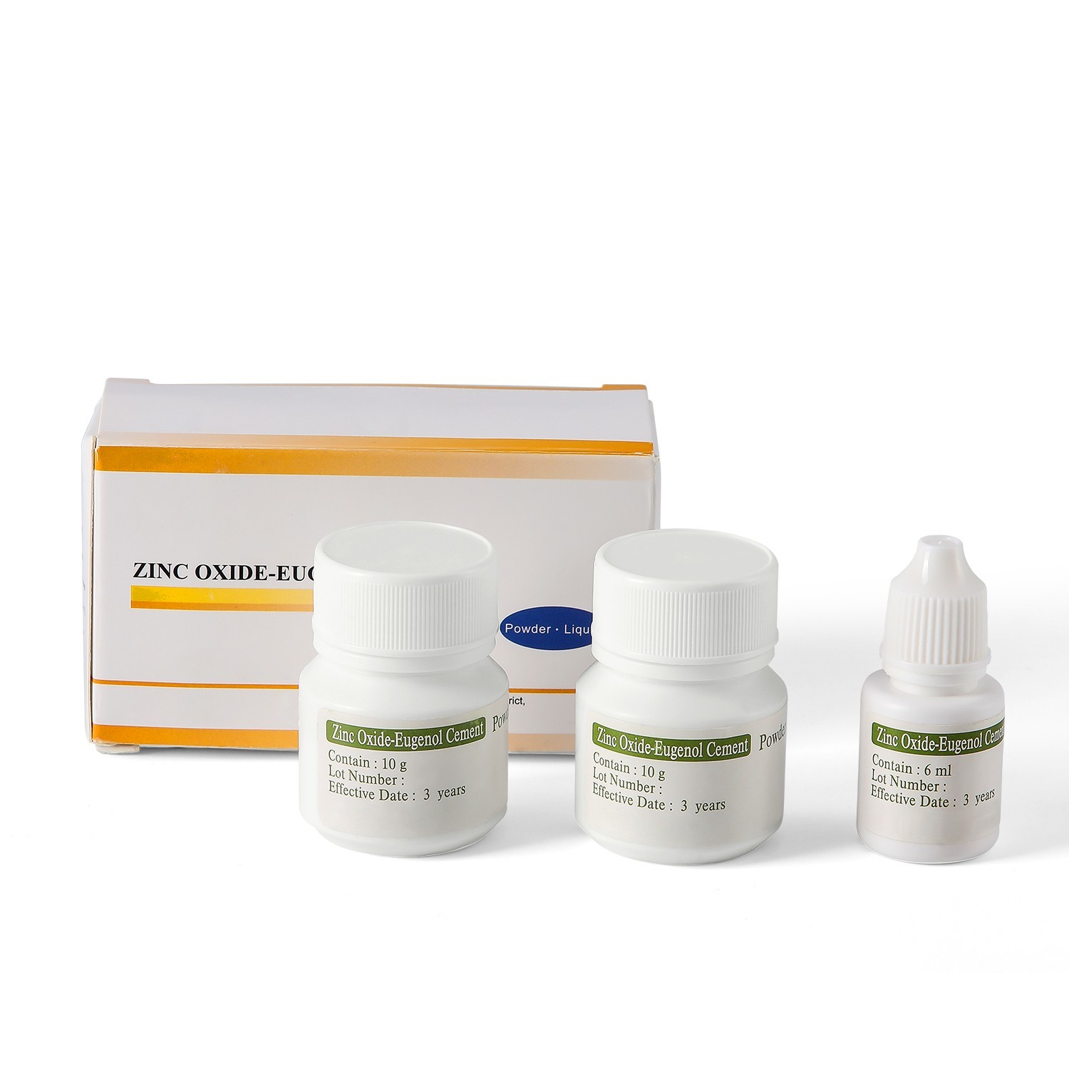 AZDENT Dental Zinc Oxide Eugenol Cement Kit For Temporary Crowns&Bridges Filling