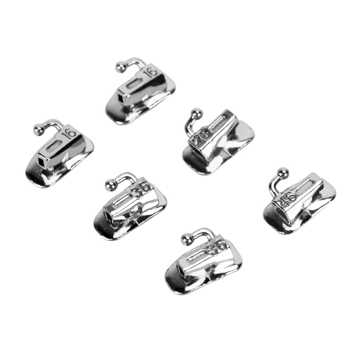 AZDENT Dental Orthodontic Buccal Tubes 1st/2nd Molar Non-Conv Roth MBT 022 018