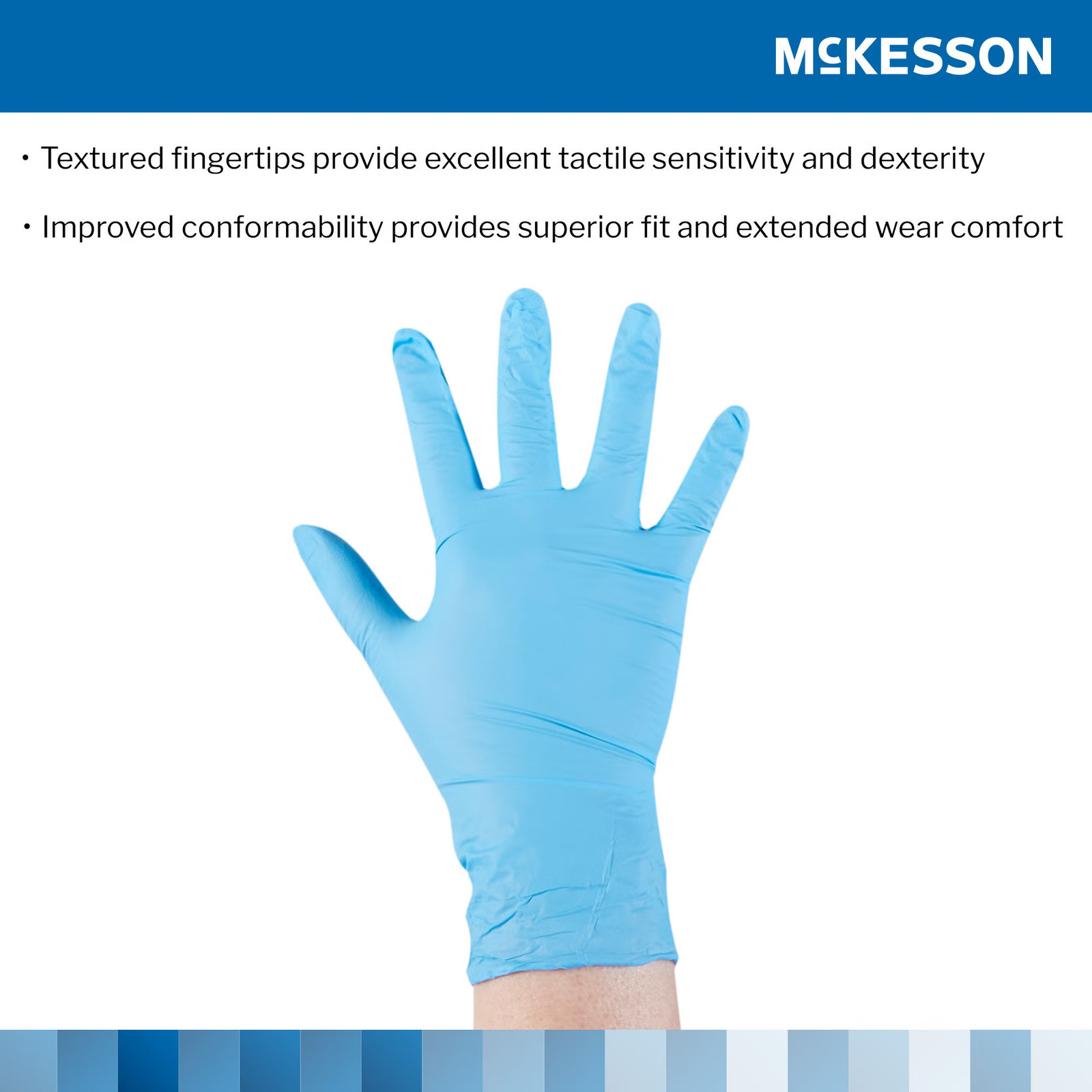 McKesson Confiderm Nitrile Exam Glove – 100 per Box