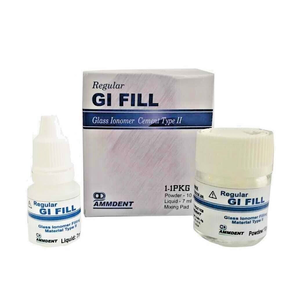 Ammdent Regular GI FILL For Type II Glass Ionomer Material- Free Shipping