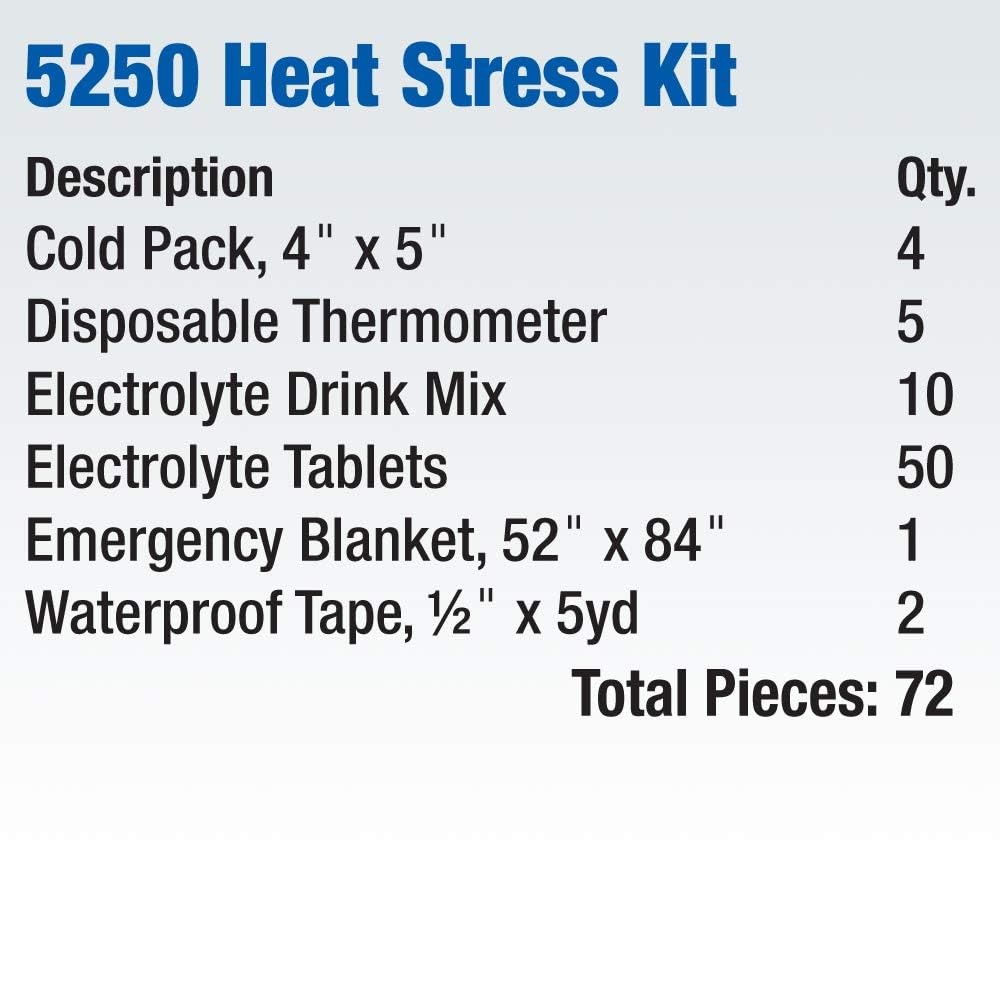 First Aid Only 5250 Heat Stress Kit Osha-Compliant First Aid Kit For Heat