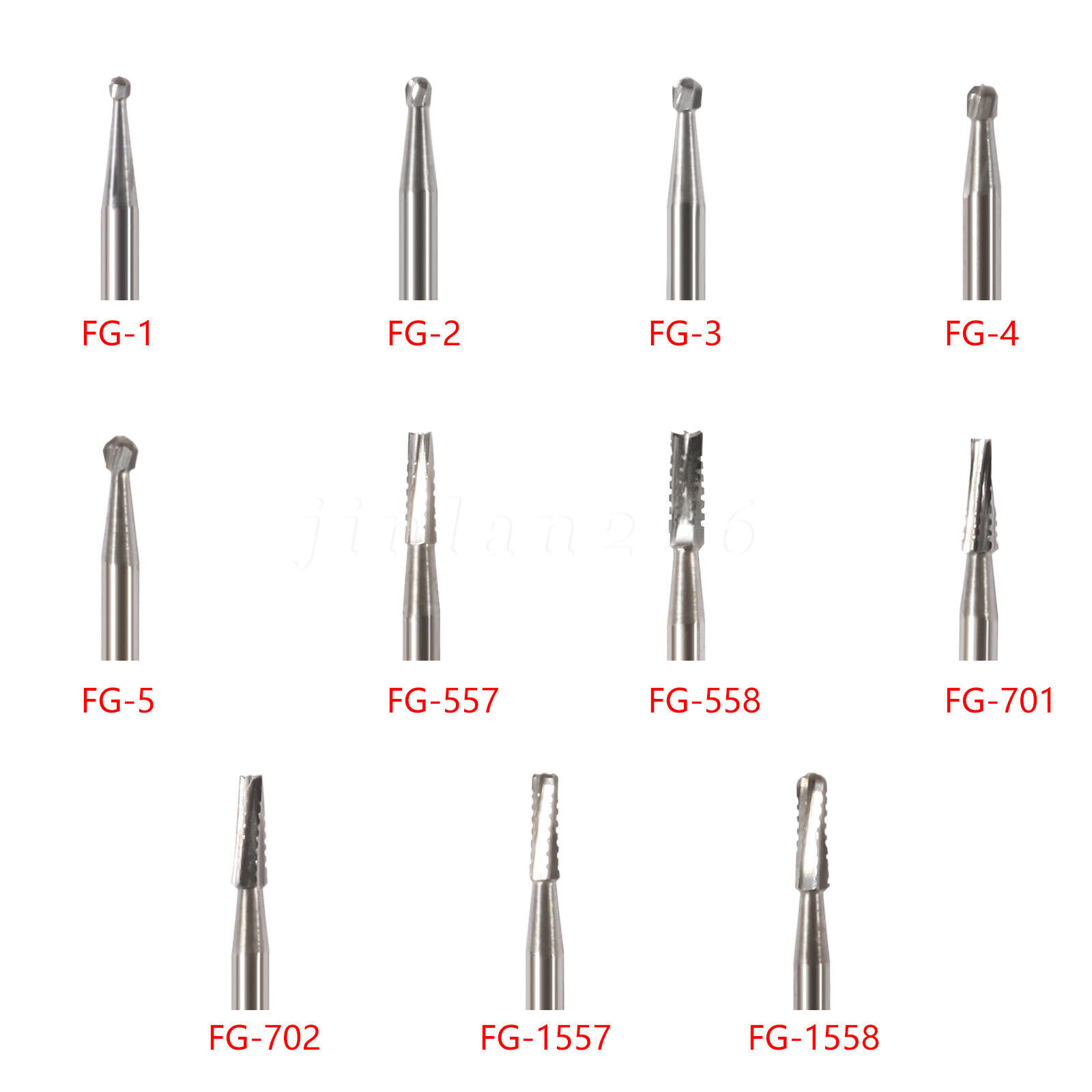 Carbide Bur Friction Grip 100pk Dental, Made In China FG Bur all sizes 557, 330
