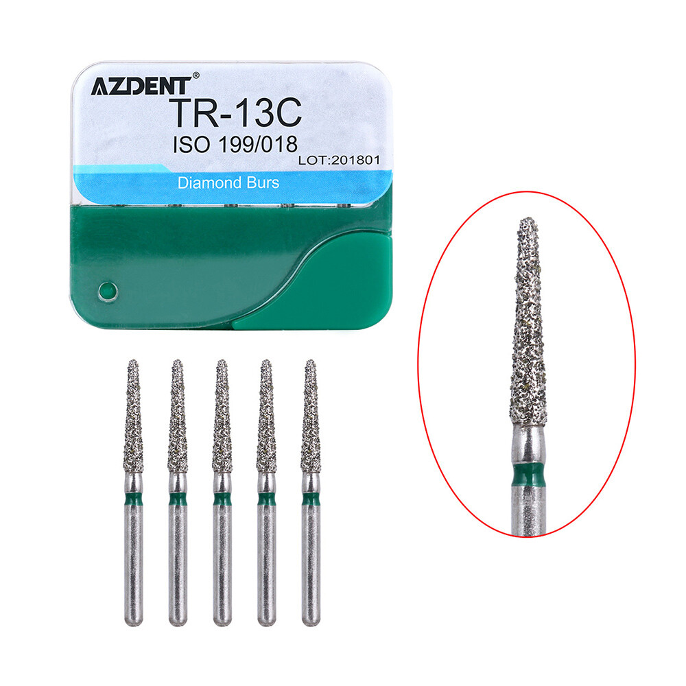 AZDENT 100Pzas Dental Fresas Dentales de Diamante FG Mezclado 20 Tamaño