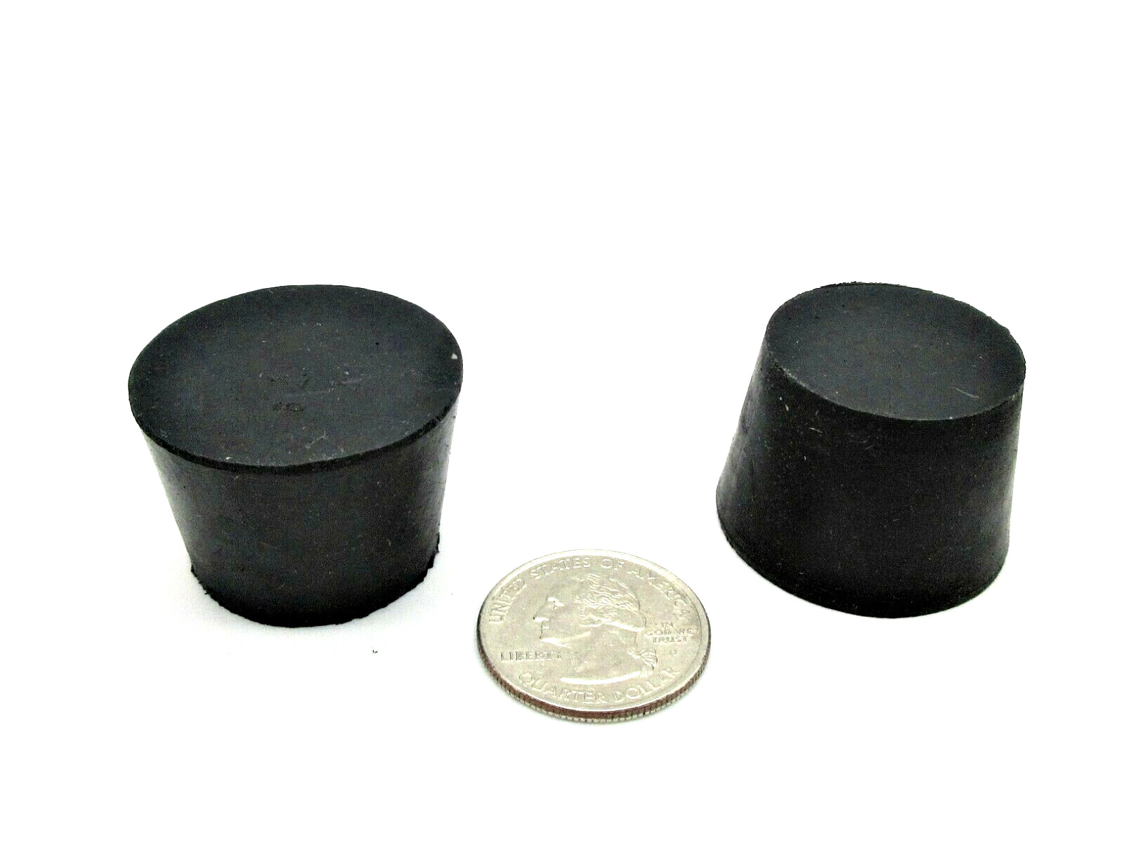 1 1/4″ Solid Black Rubber Stoppers Tapered Plug Bung Plug Various Pack Sizes