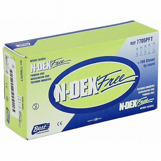 SHOWA BEST NDEX-7705PFT-MEDIUM Nitrile Gloves-Latex Free-Sold By Medicos Club