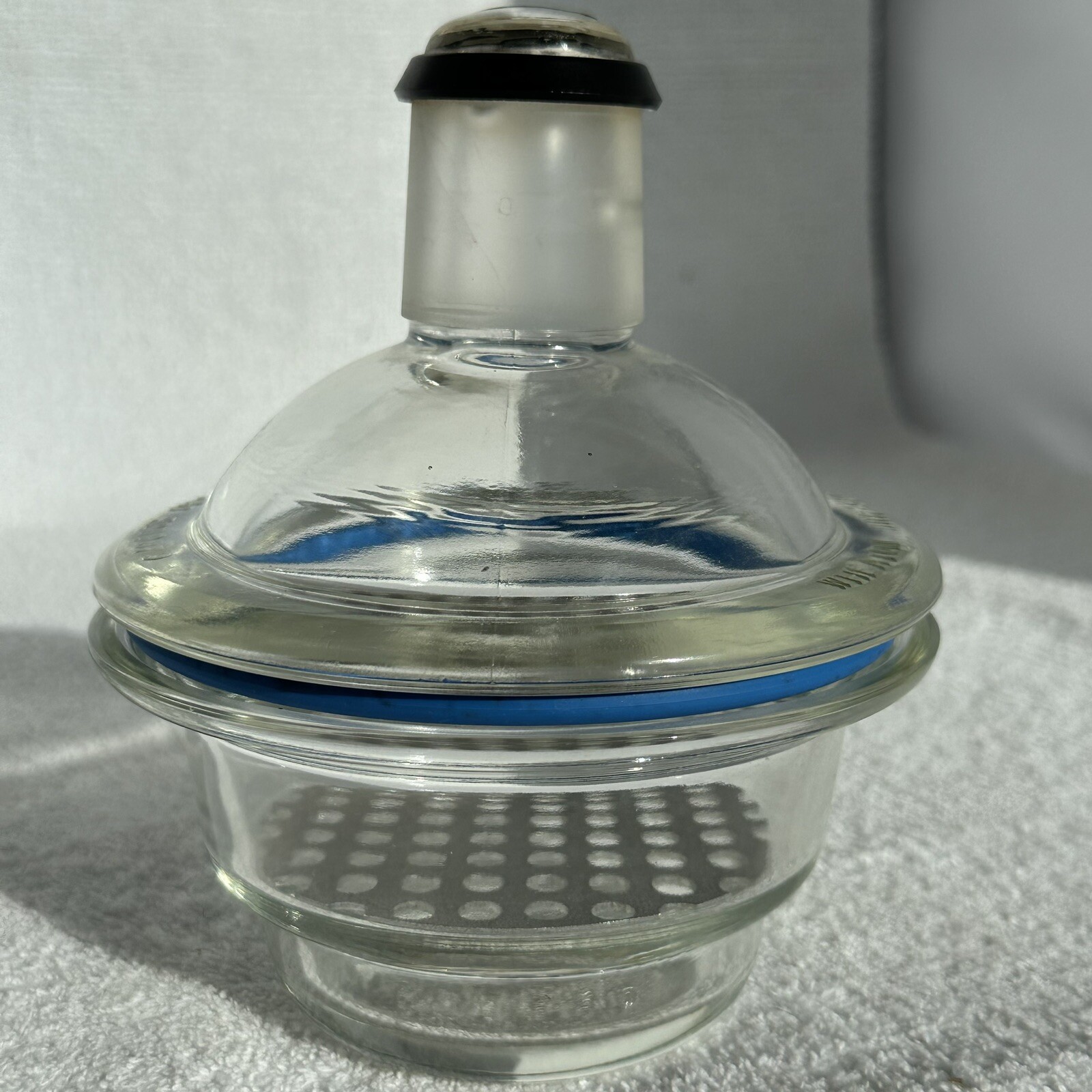 DWK Wheaton Dry-Seal Vacuum Desiccator 3289879 Plate Chemistry Lab Glass 150mm