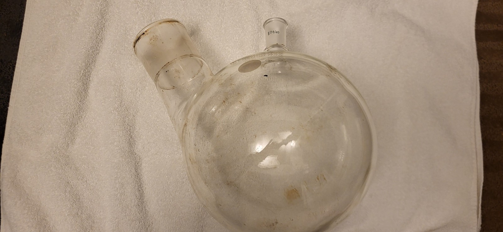 CHEMGLASS 5L Round Bottom Glass Flask 71/60 Joint