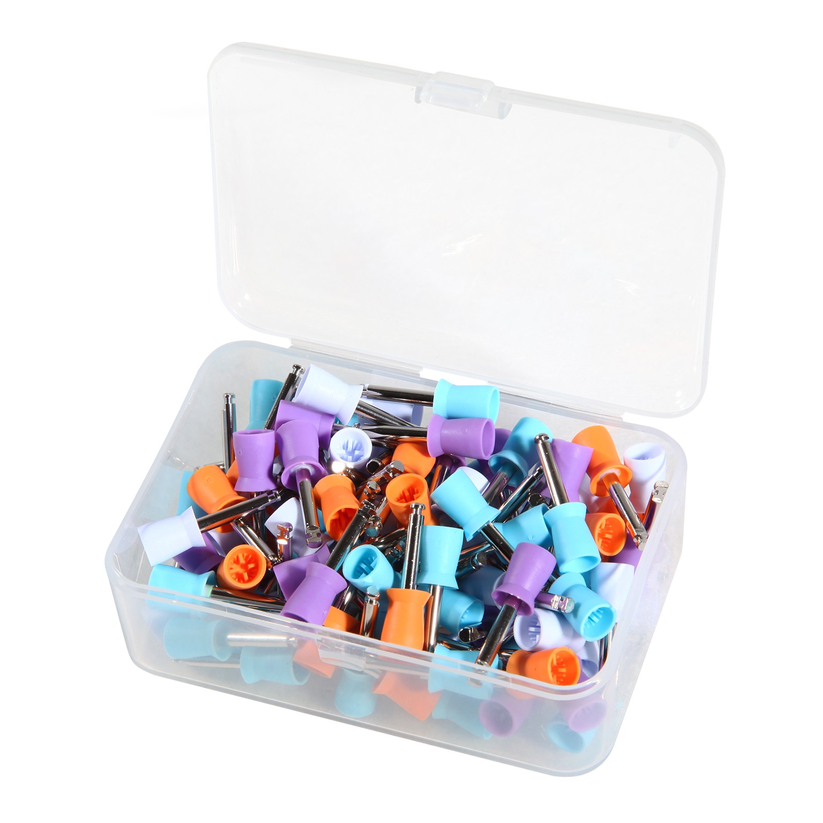 100PCS Mixed Dental Prophy Tooth Polishing Cups Latch Type Rubber Cup US