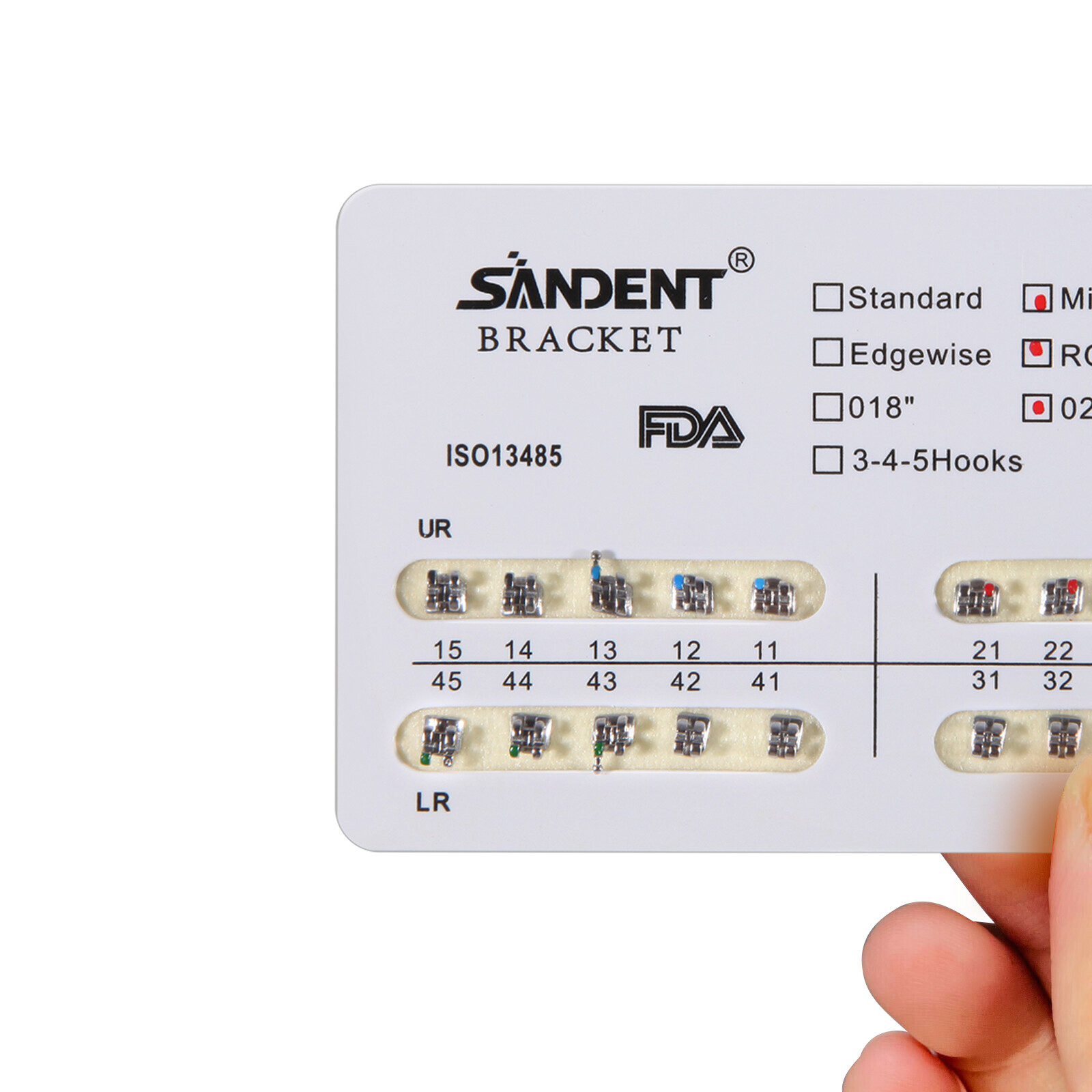 10 Packs Orthodontics Metal Mini Roth 022 Slot with 3 Hooks Brackets Braces USA