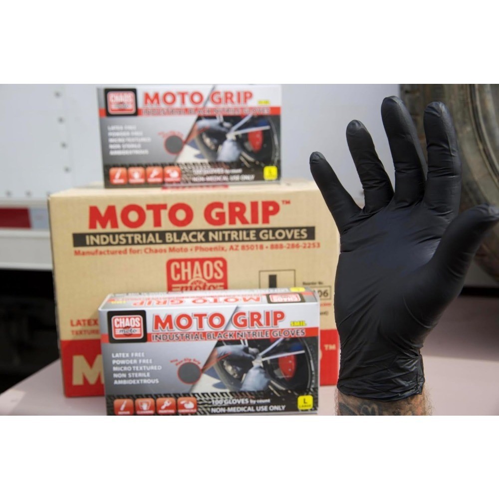 Nitrile Gloves 5mil Latex Free Powder Free Textured Grip for Cleaning Painting