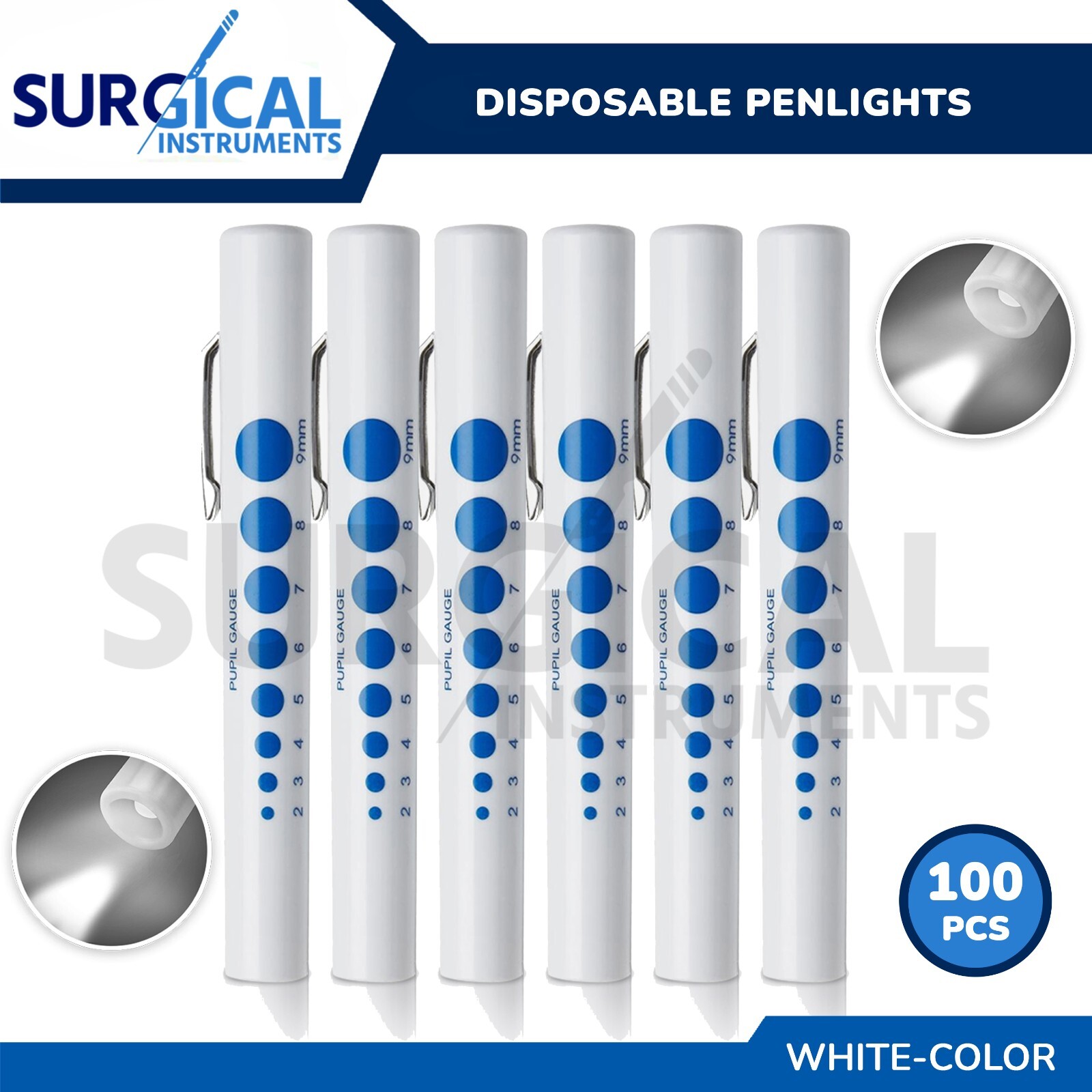 100 Pcs Penlights Set Surgical First Aid EMS Nurse EMT Medical