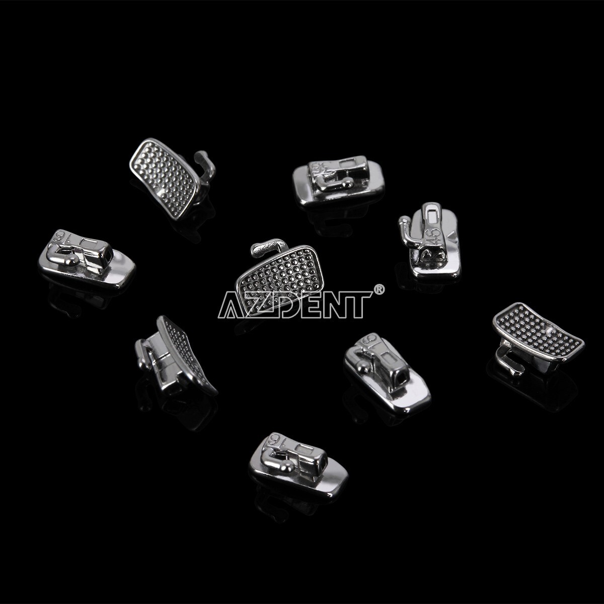 50 Sets AZDENT Dental Orthodontic Buccal Tubes Roth.022 1st Molar Bondable Tube