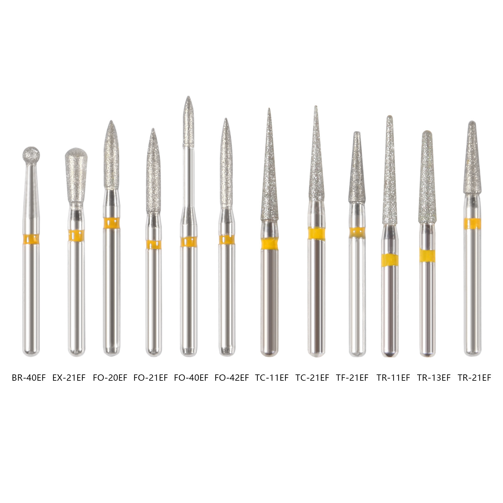 All Types Dental FG Diamond Burs for High Speed Handpiece Friction Grip 5pc/pack